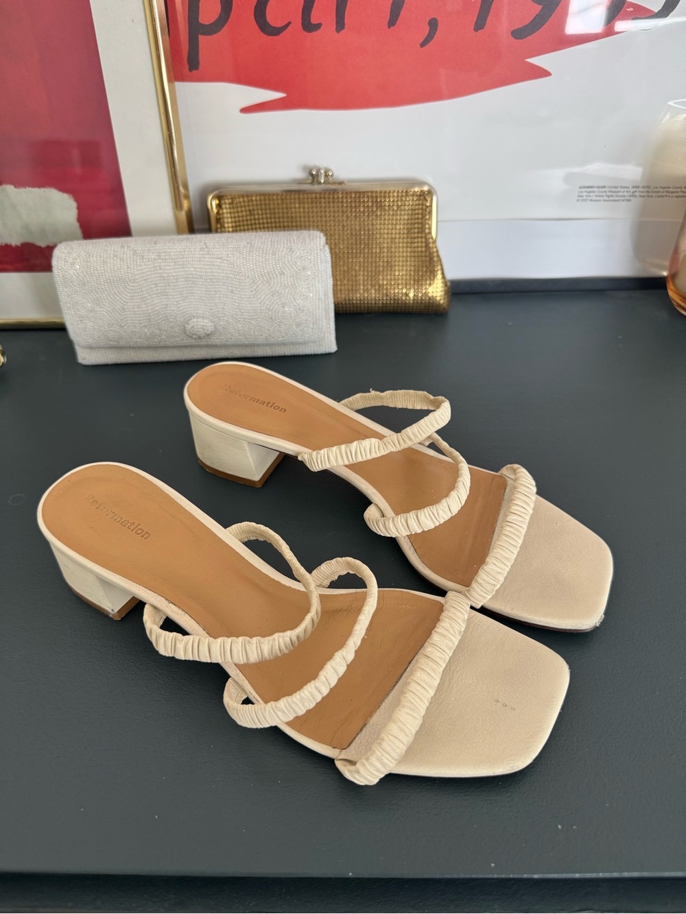 Assunta Strappy Heels in Almond